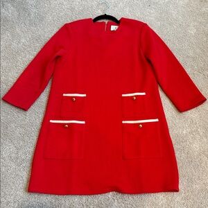 Tuckernuck Francoise Mod Mini Dress Size M Red